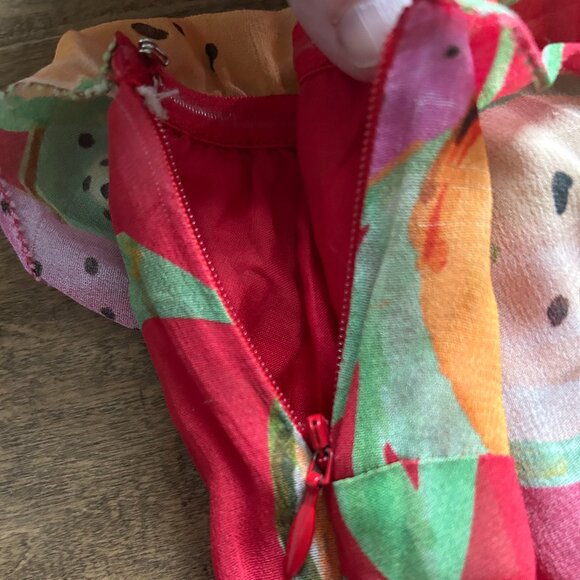 FARM Rio NWT one-shoulder tiered fruit maxi dress (XL) - Picture 7 of 11